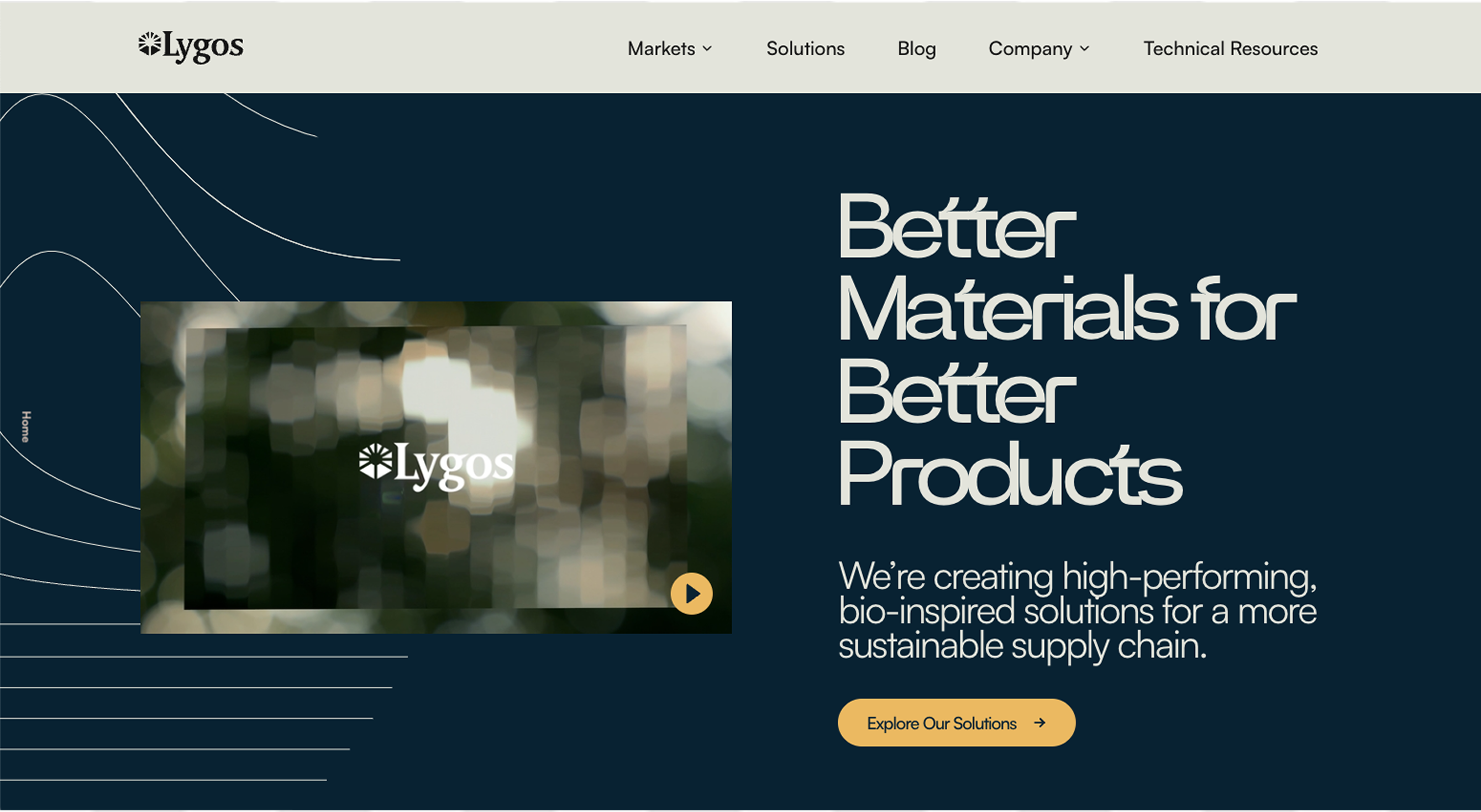 Lygos company homepage