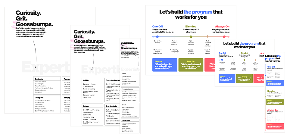 Figma designs of new component at three size breakpoints.